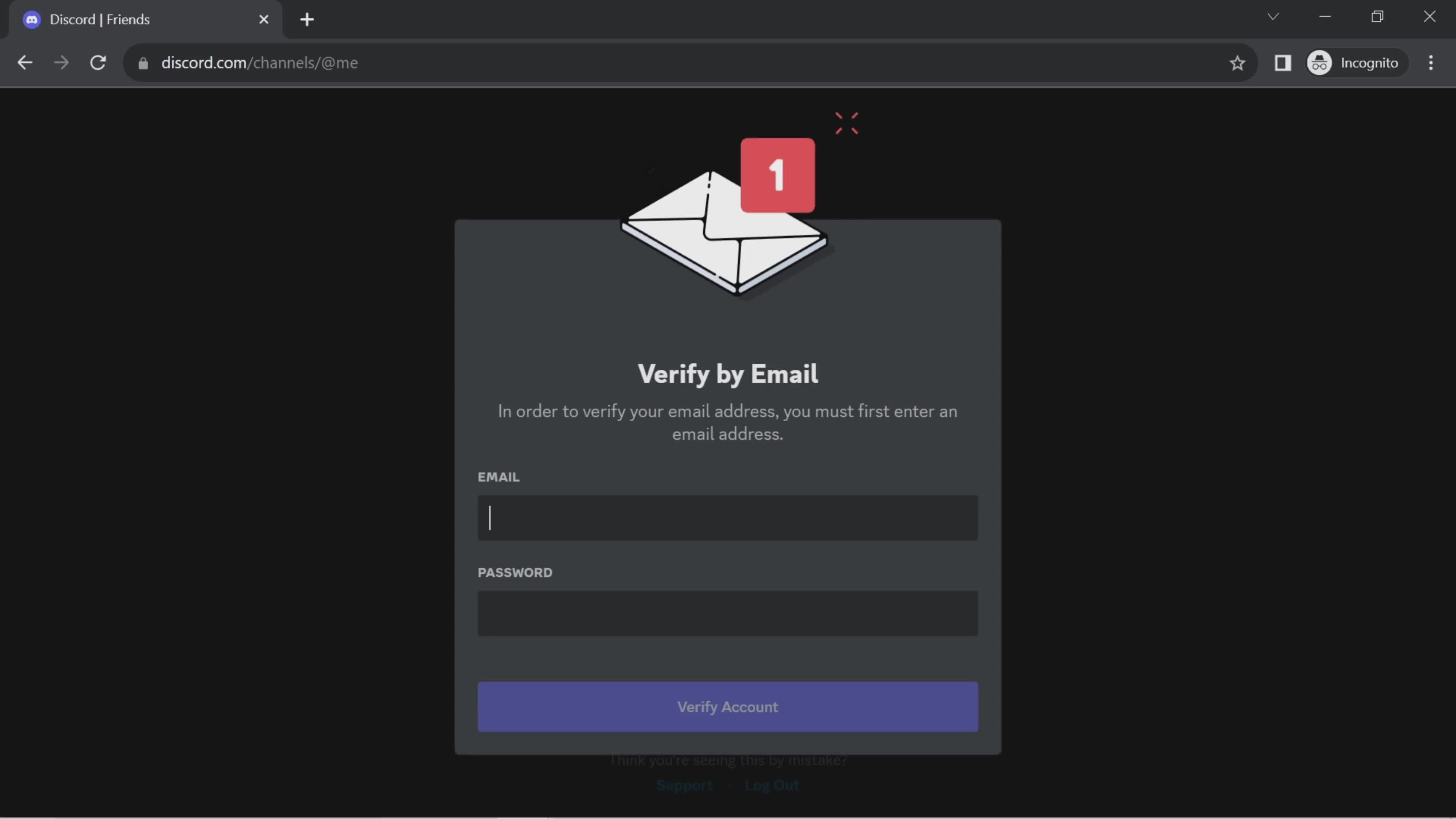 Discord verify email screenshot