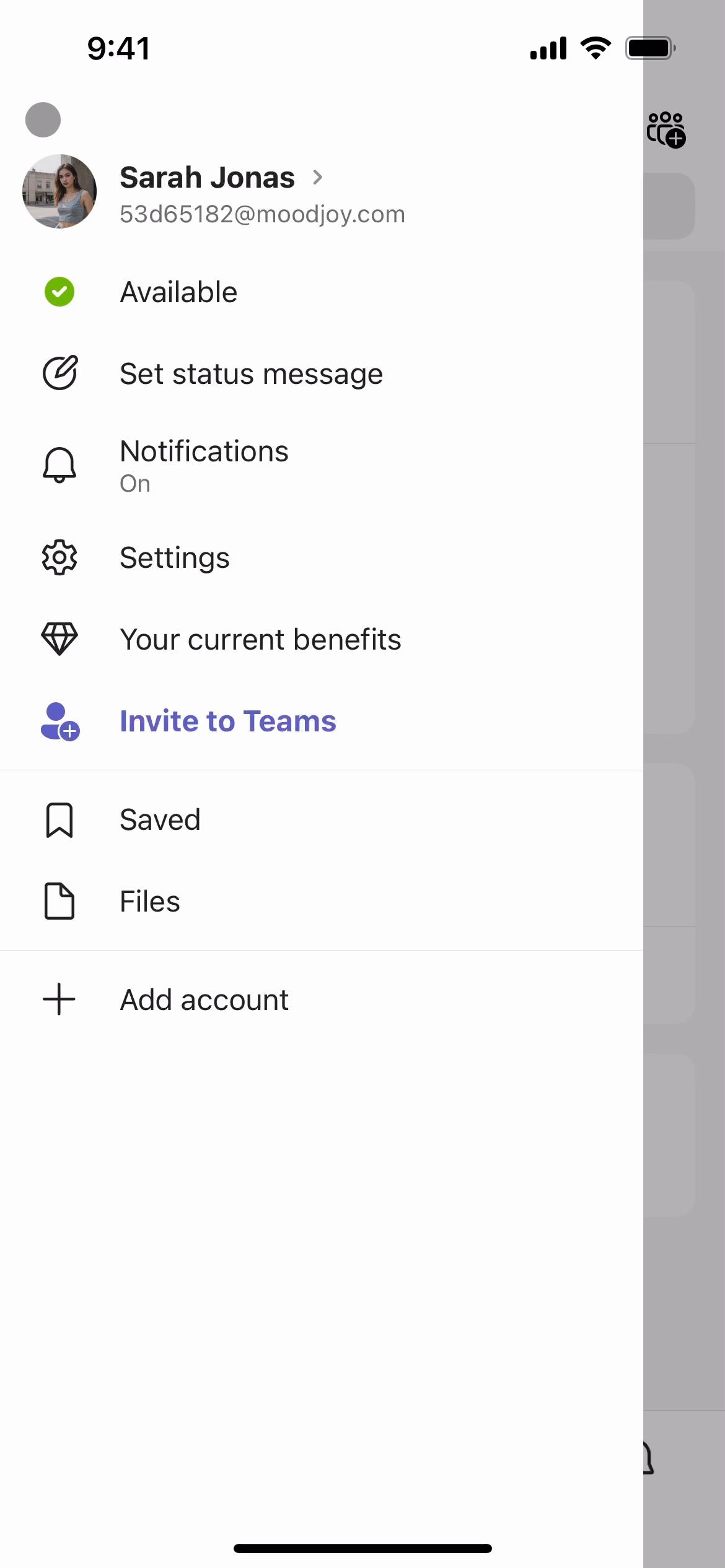 Deleting your account on Microsoft Teams video screenshot