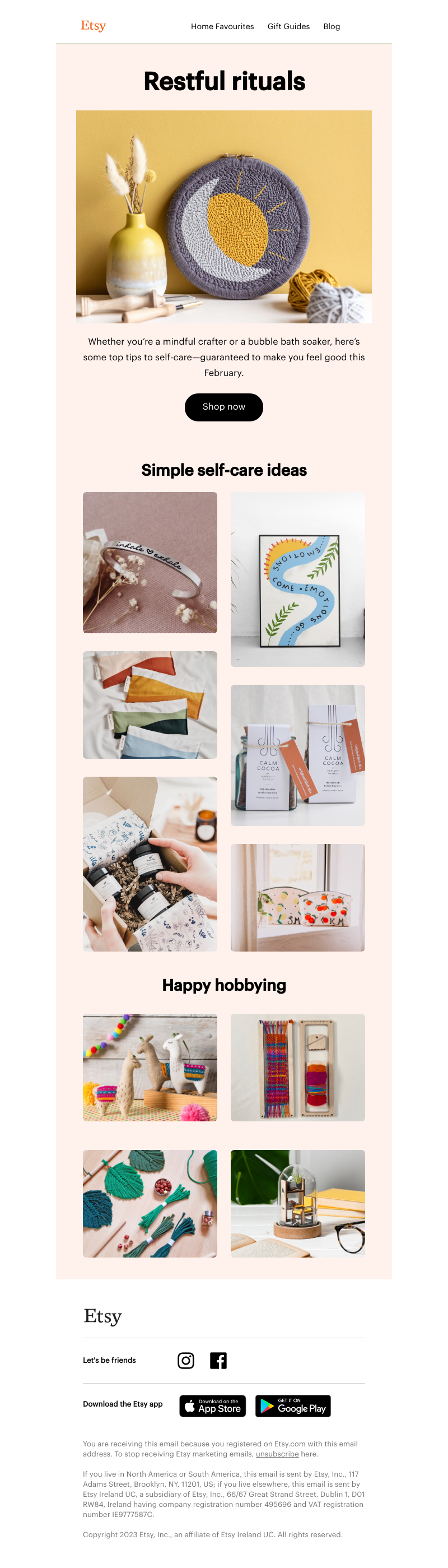 Etsy - A case of the winter blues?