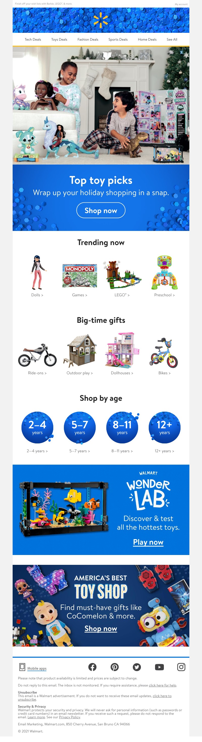Walmart - Don’t let time run out! Score the best toys 🎁