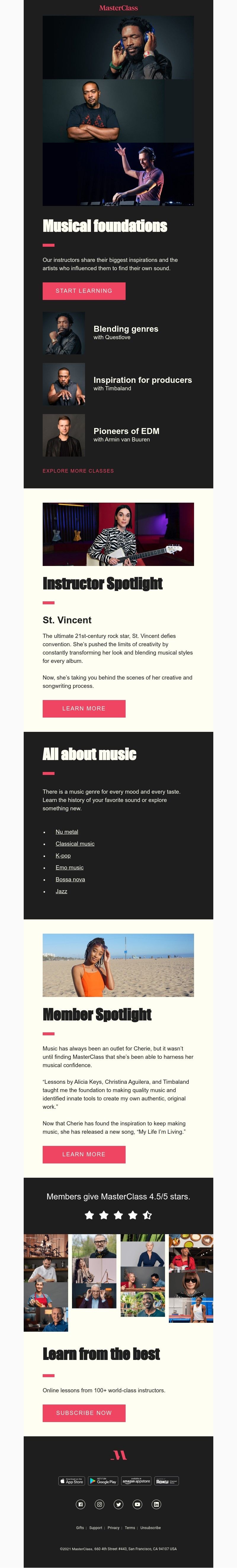  - Find out who inspired your favorite artists