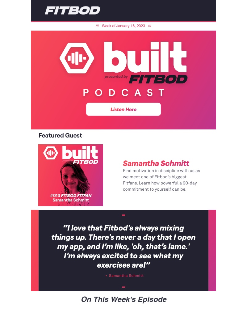 Fitbod - 013: Motivation in Discipline [Built Podcast]
