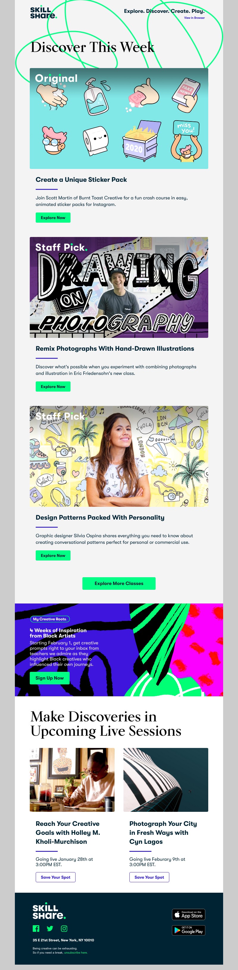 Skillshare - Sarah, animate for Instagram, experiment with illustration, and more!