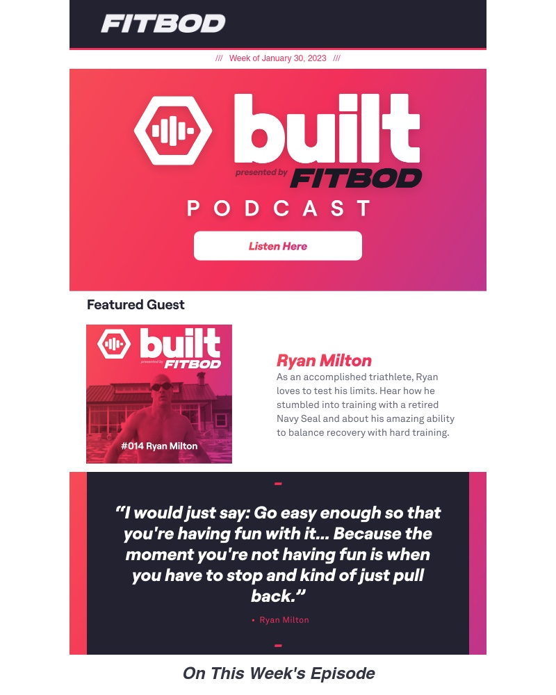 Fitbod - 014: Balancing Recovery and Training [Built Podcast]