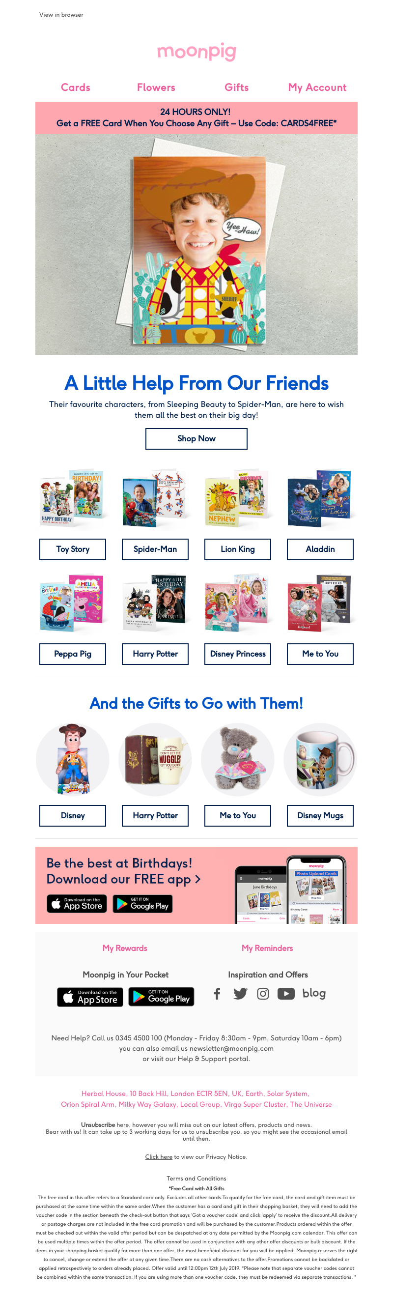 Moonpig - Disney, Marvel... You asked - we've got 'em!