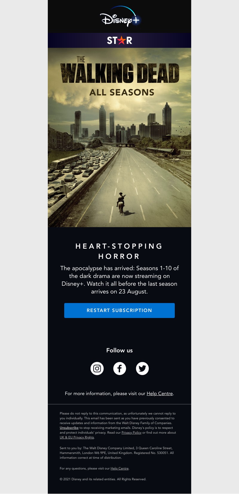 Disney+ - Fear begins here
