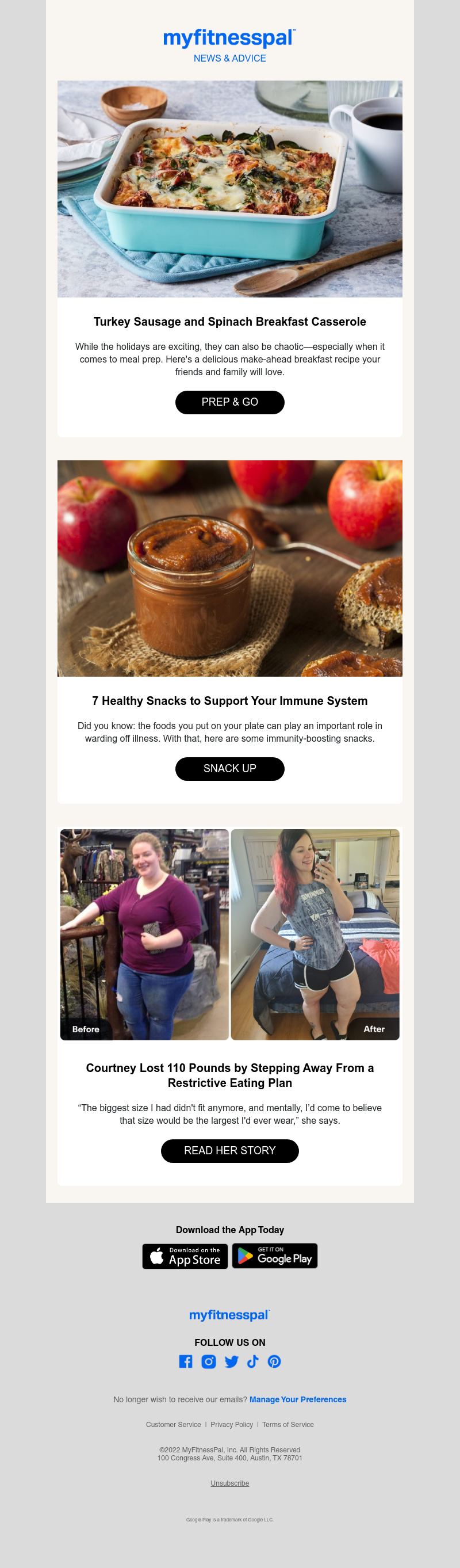 MyFitnessPal - Try this make-ahead holiday brunch recipe 🎄
