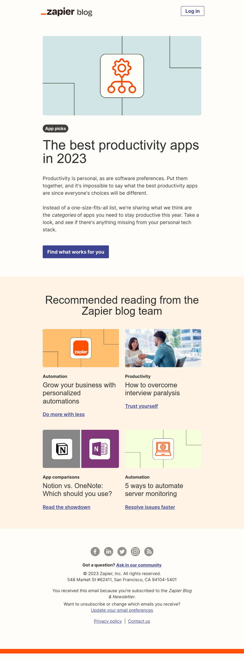 Zapier - The best productivity apps in 2023