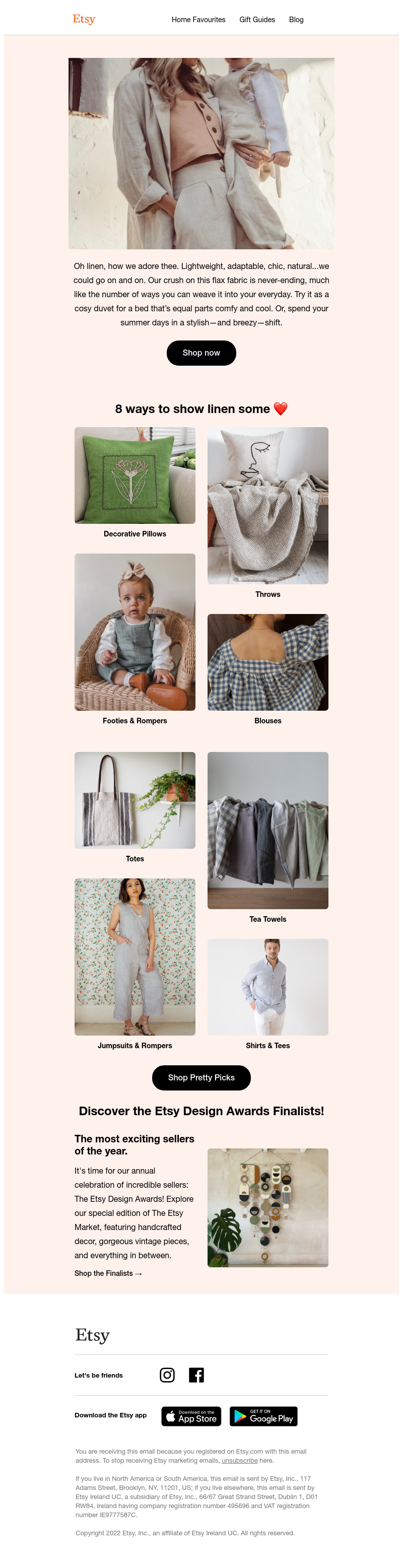 Etsy - A love letter to linen ❤️