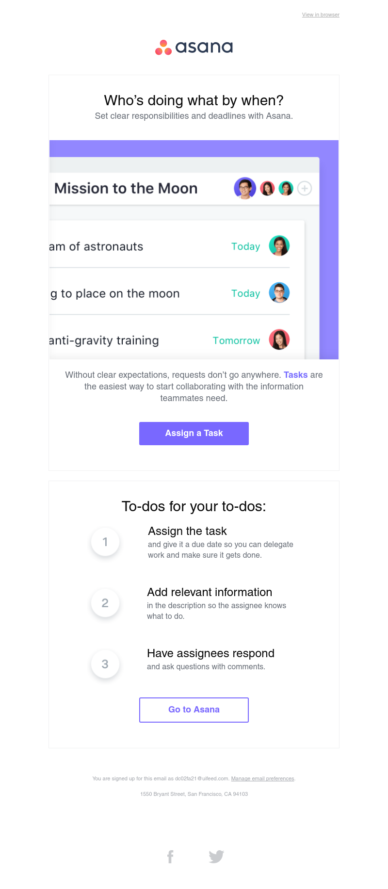 Asana - Ease your team into Asana