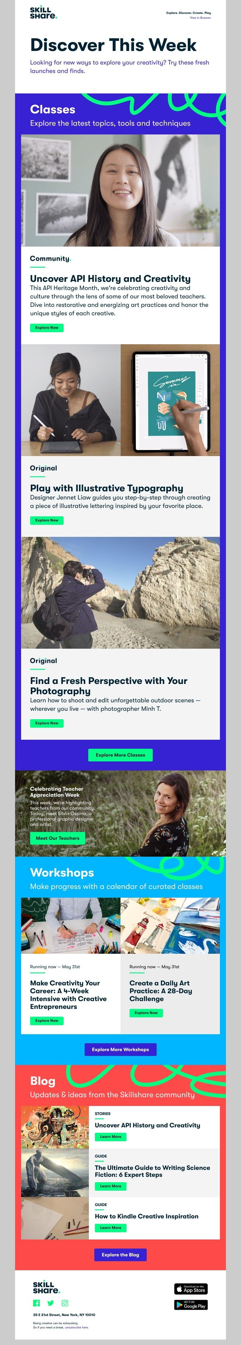Skillshare - Sarah, Learn with Asian Creatives this May, Play with Typography, and More!