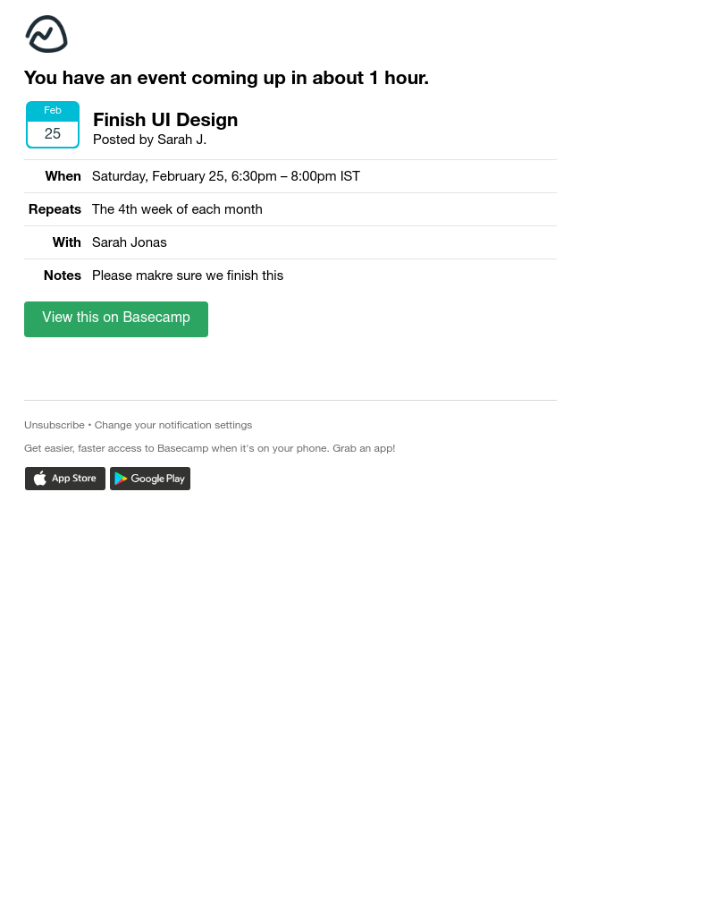 Basecamp - (UI Feed Redesign) Finish UI Design