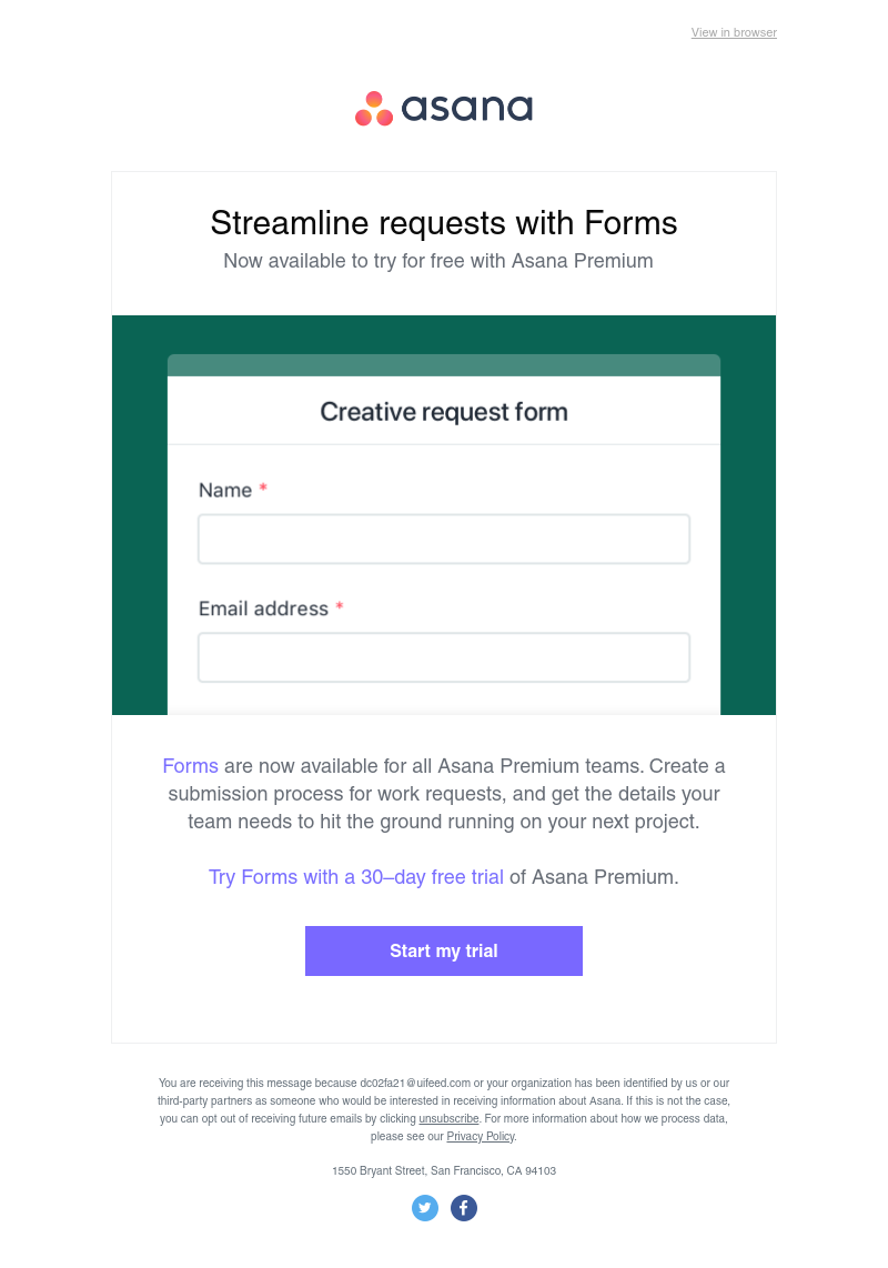 Asana - Managing work requests just got easier