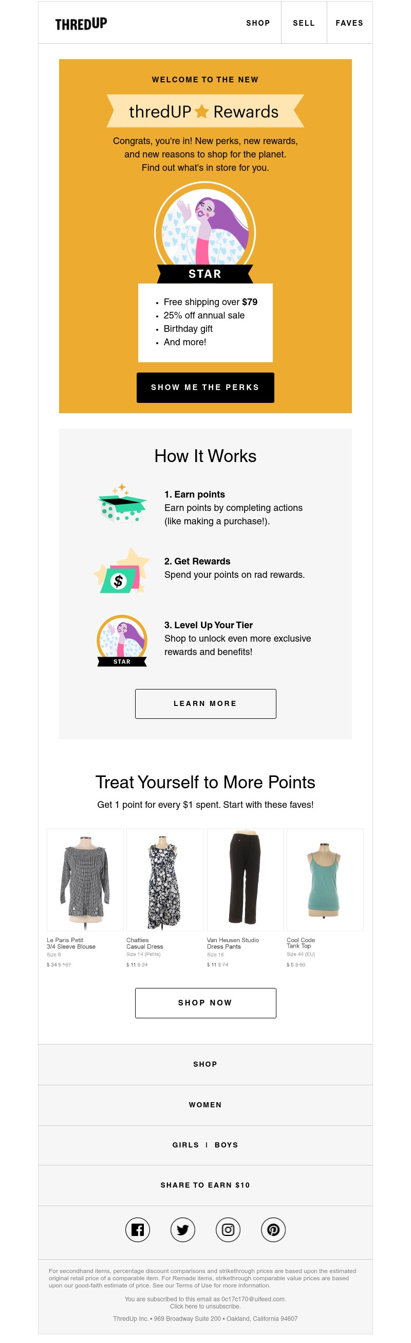 thredUP - The NEW thredUP Rewards is here!