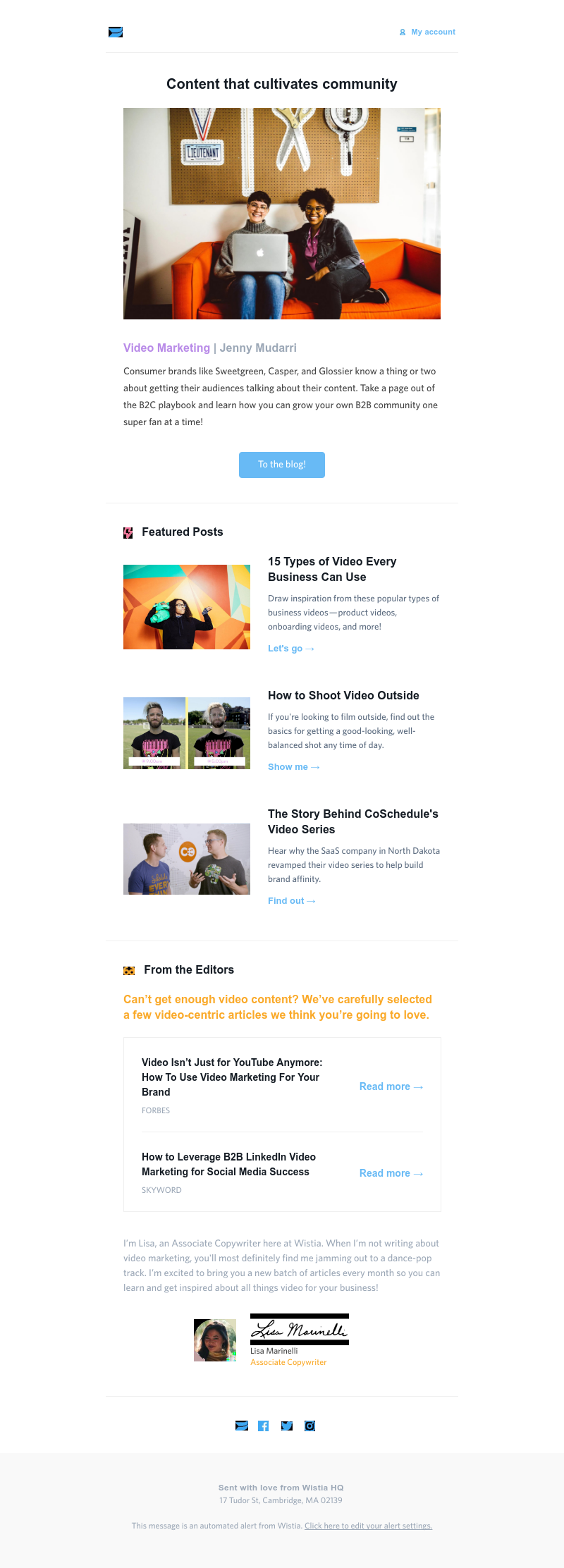 Wistia - The June Wistia Content Roundup: Video is heating up the summer 🔥