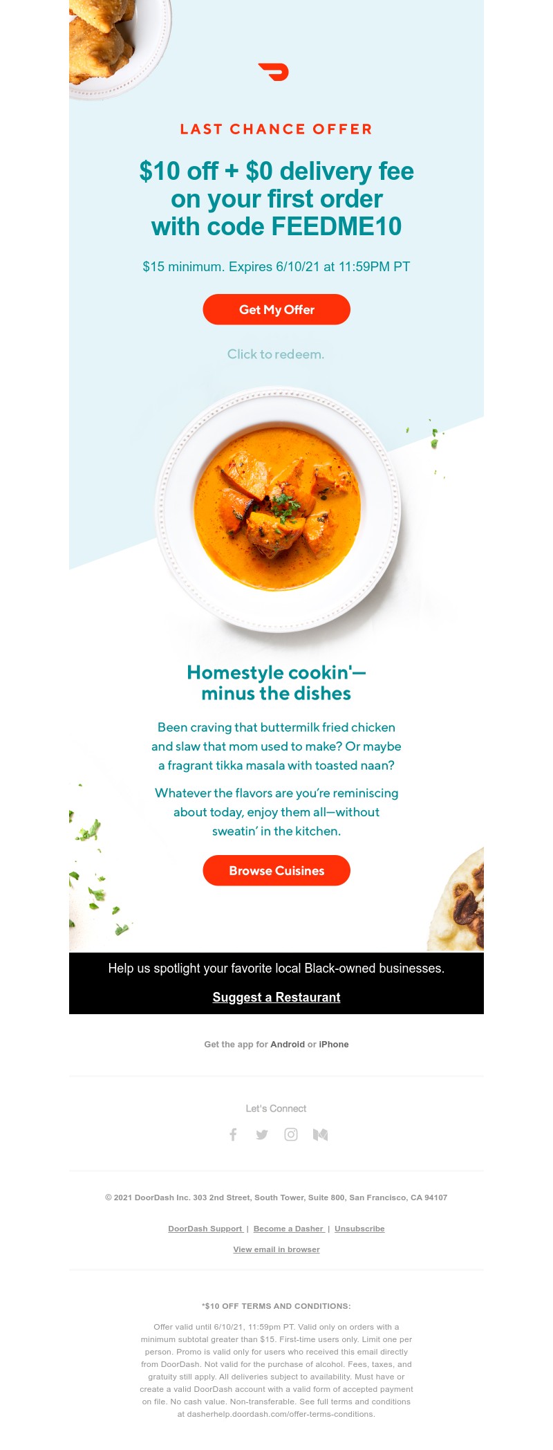  - What are you ordering with $10 off + $0 delivery fee?