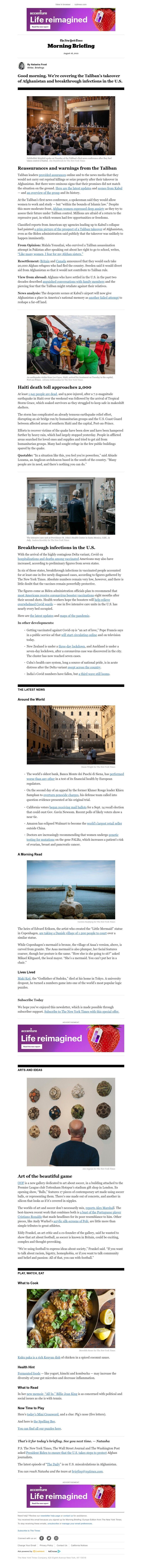 The New York Times - Your Wednesday Briefing