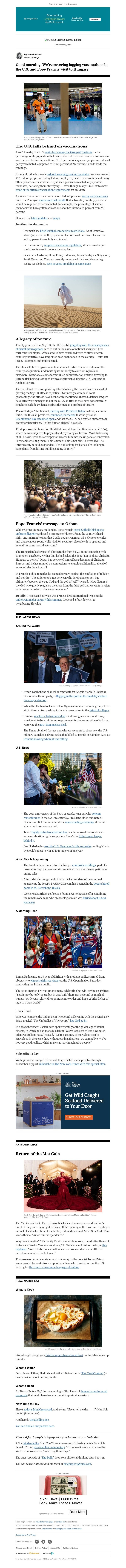 The New York Times - Your Monday Briefing