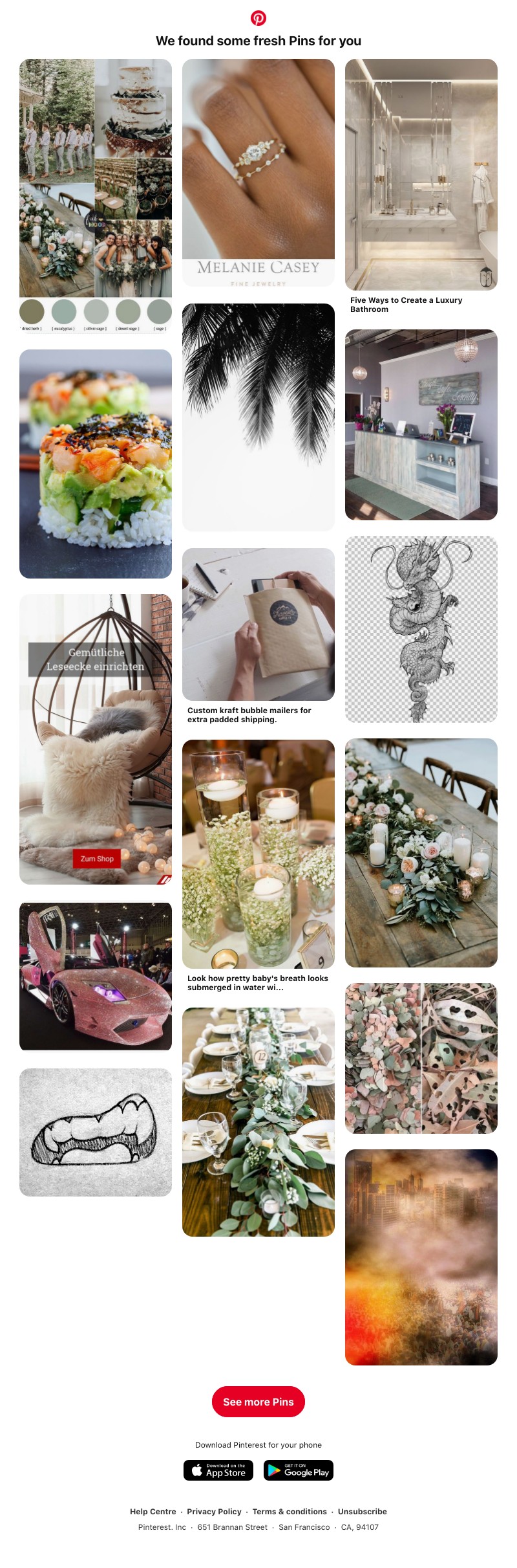 Pinterest - UI Feed, we think you might like these 16 ideas