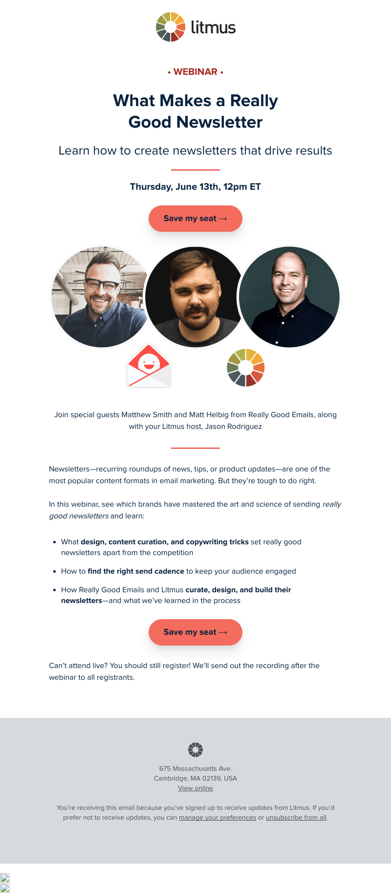 Litmus - Webinar: How to create really good newsletters