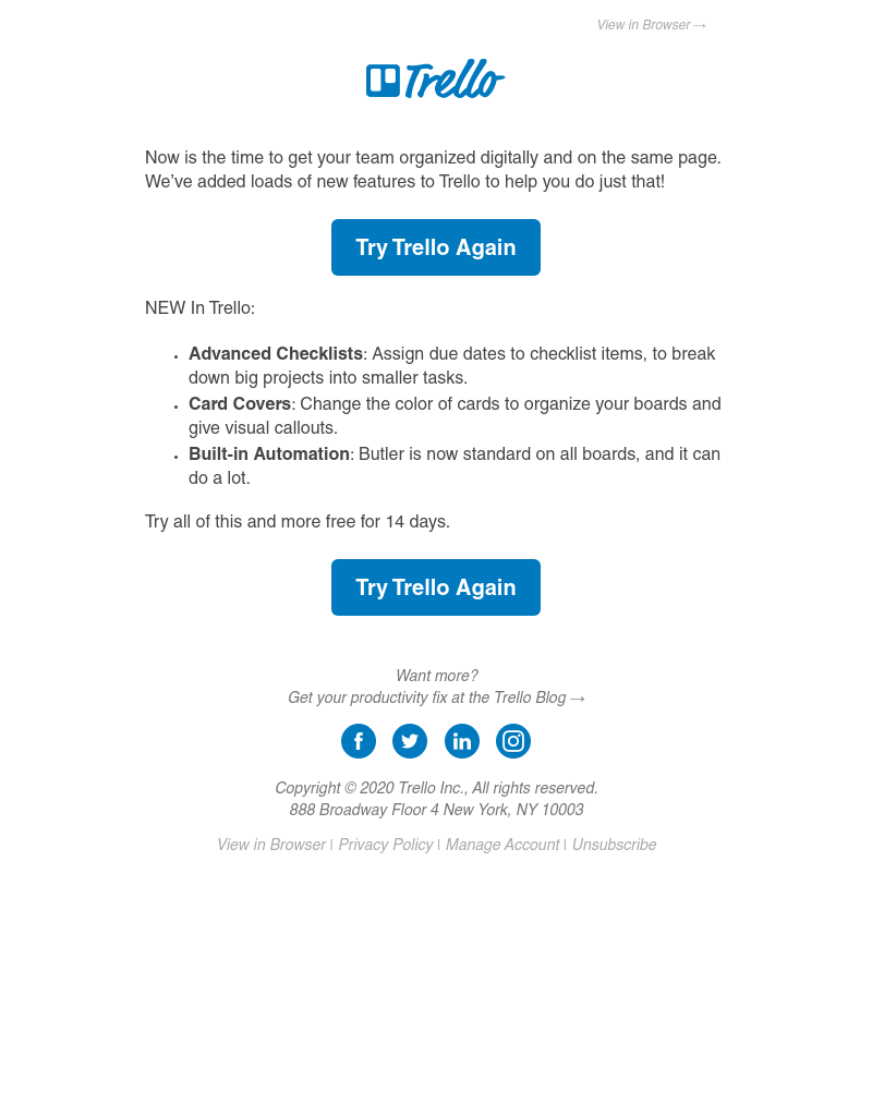Trello - Revamp and get organized
