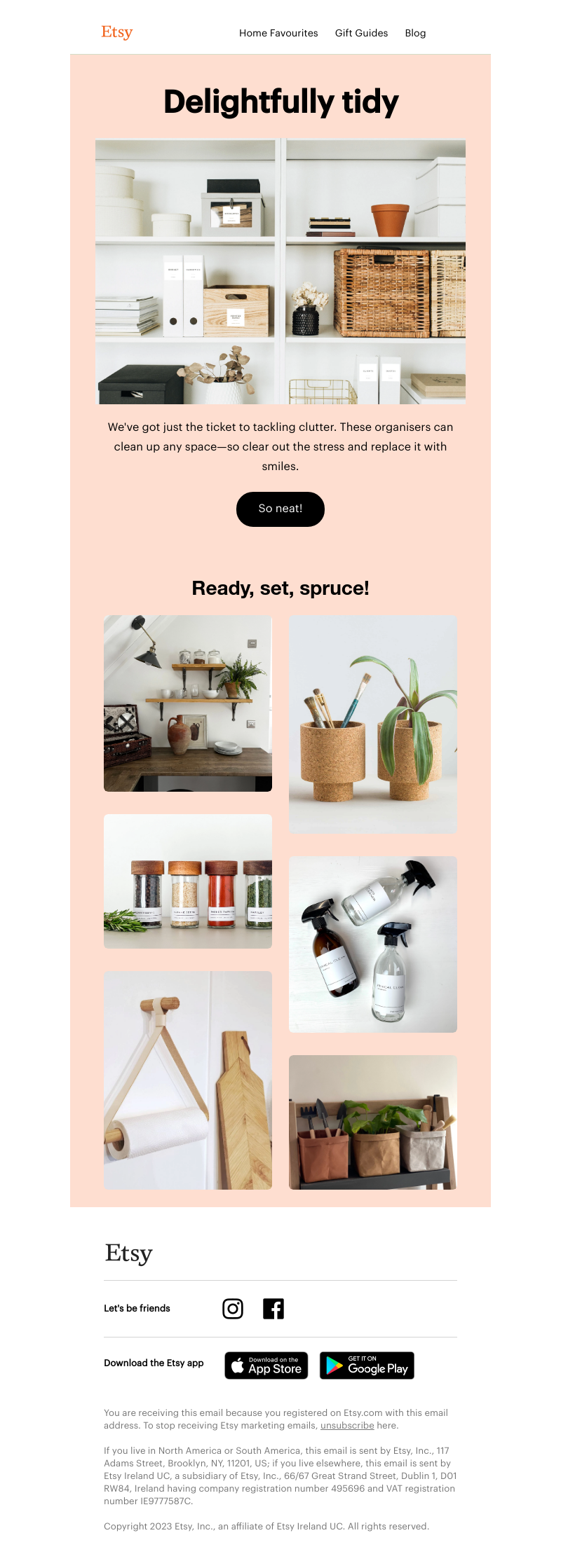 Etsy - Organisation never looked so good…