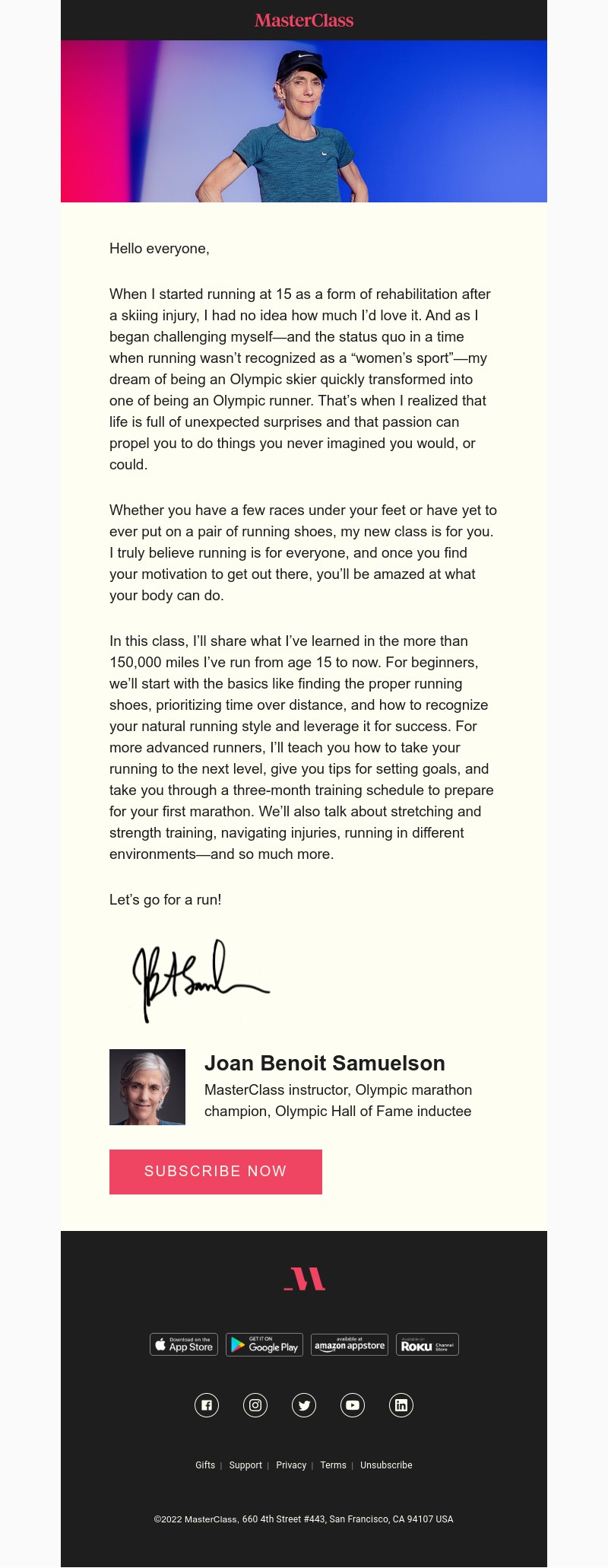  - My class on the runner’s mindset is here