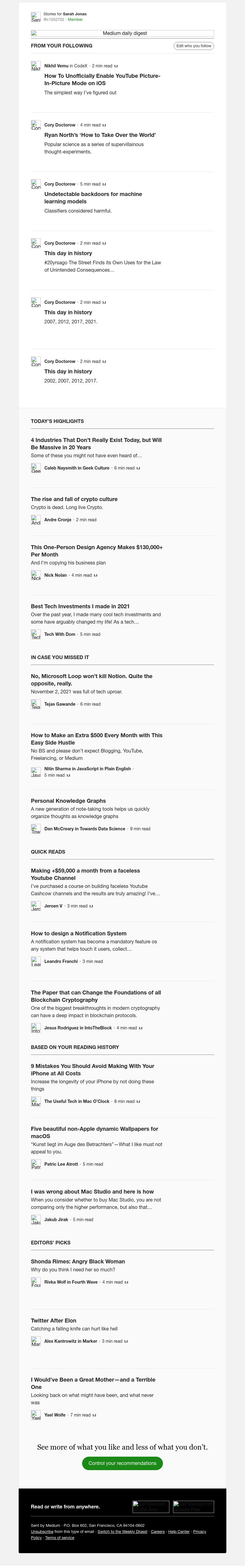 Medium - How To Unofficially Enable YouTube Picture-In-Picture Mode on iOS | Nikhil Vemu in CodeX