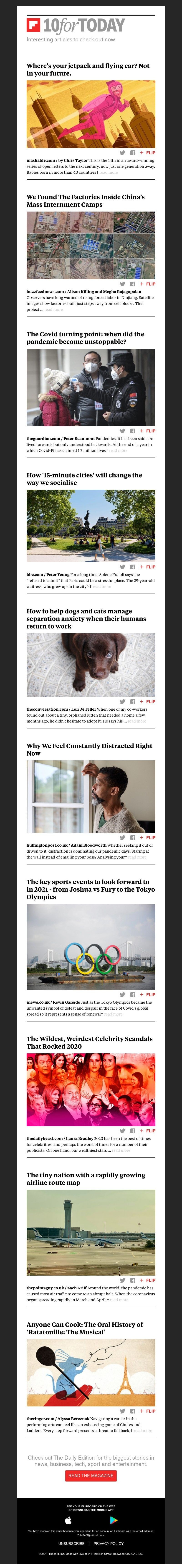 Flipboard - Where's your jetpack and flying car?