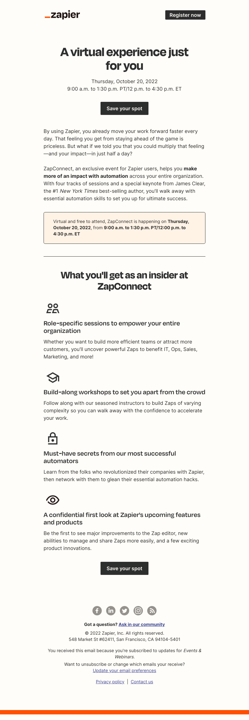 Zapier - ⏰ The countdown to ZapConnect begins…