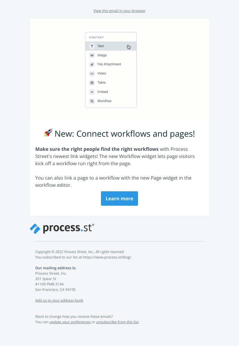 Process Street - 🚀New: Connect workflows and pages!