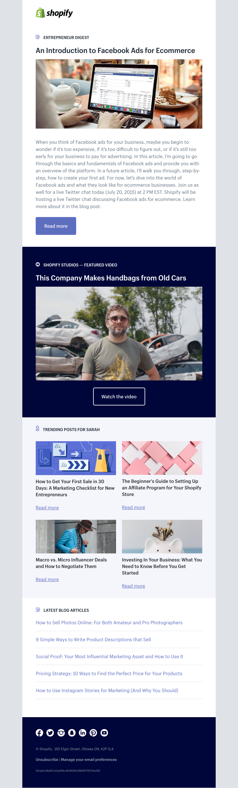 Shopify - An Introduction to Facebook Ads for Ecommerce