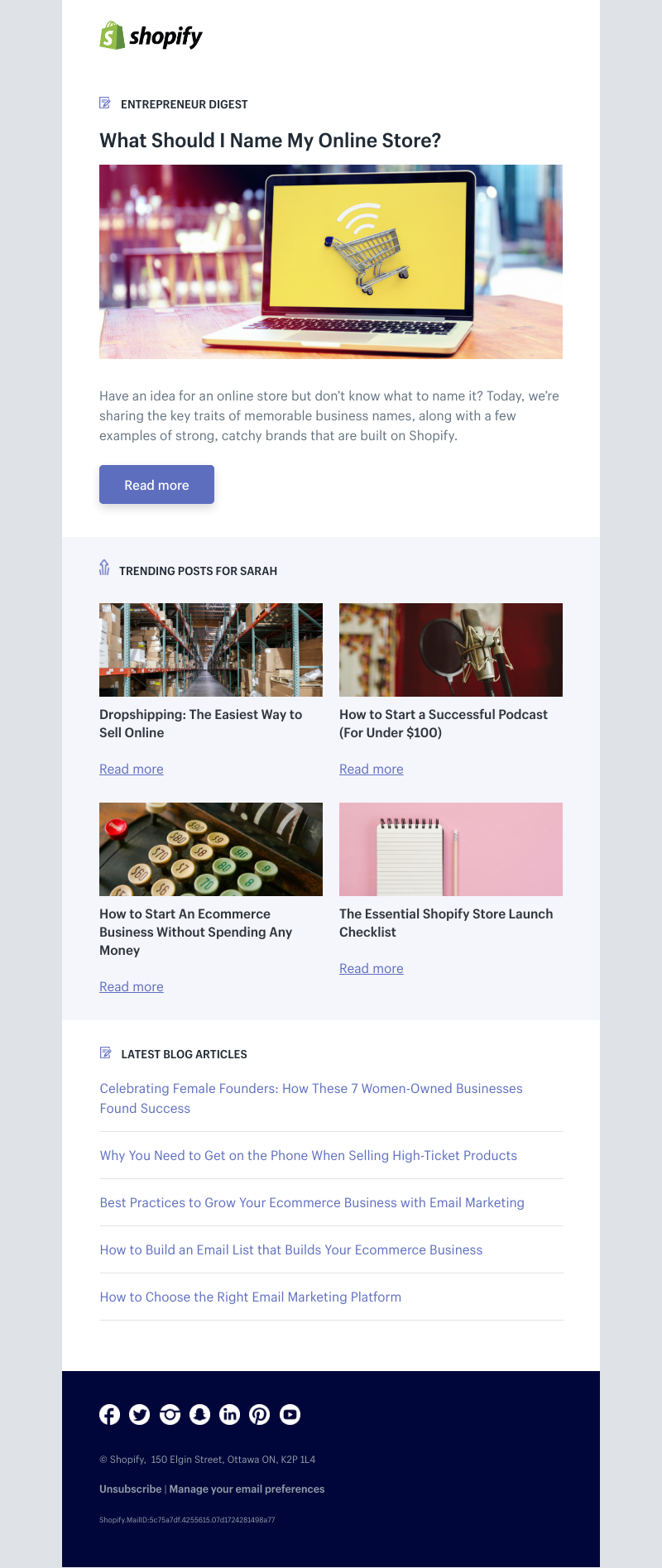 Shopify - What Should I Name My Online Store?