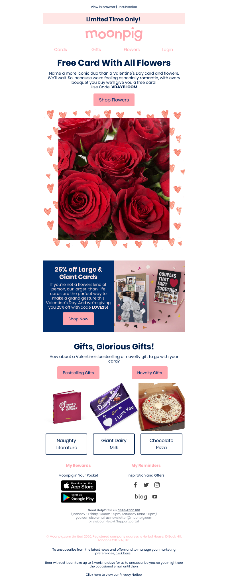 Moonpig - 💐💌 Free card with flowers! 💌💐