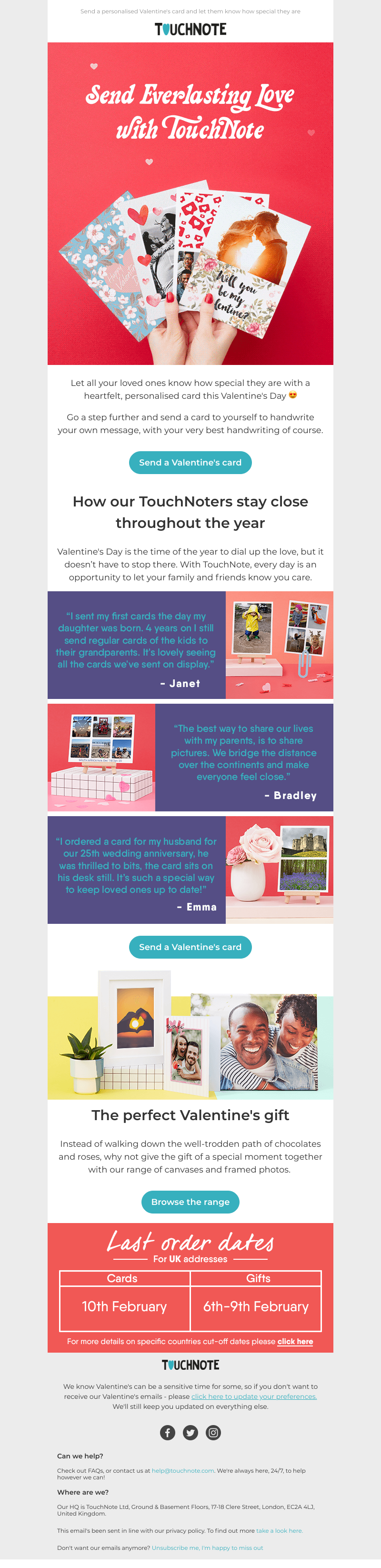 TouchNote - Sarah, want to make Valentine's extra special? 😍