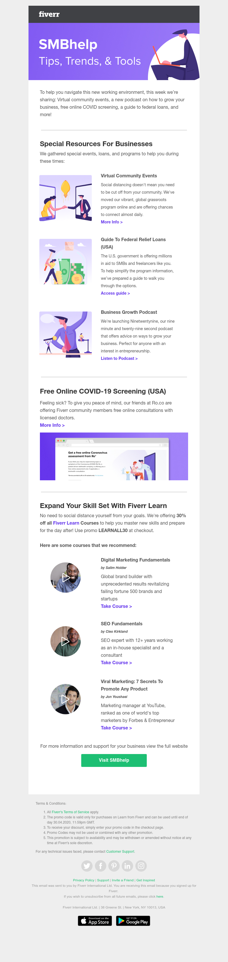 Fiverr - Weekly roundup: Resources you need right now