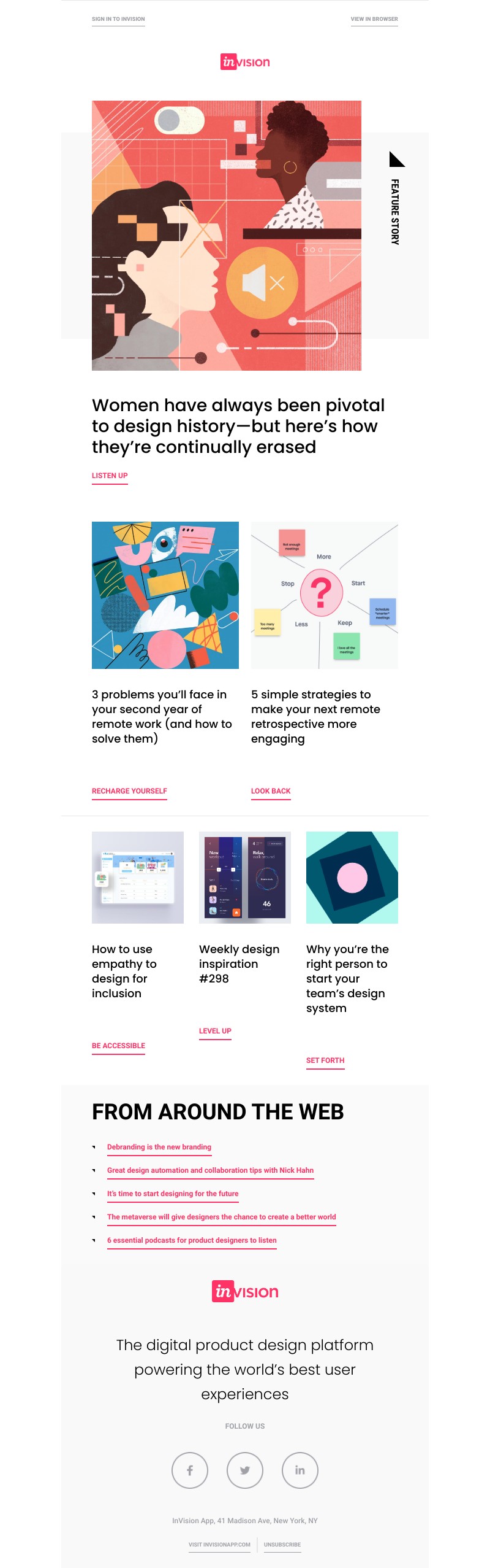 InVision - Lightning round: Name a woman