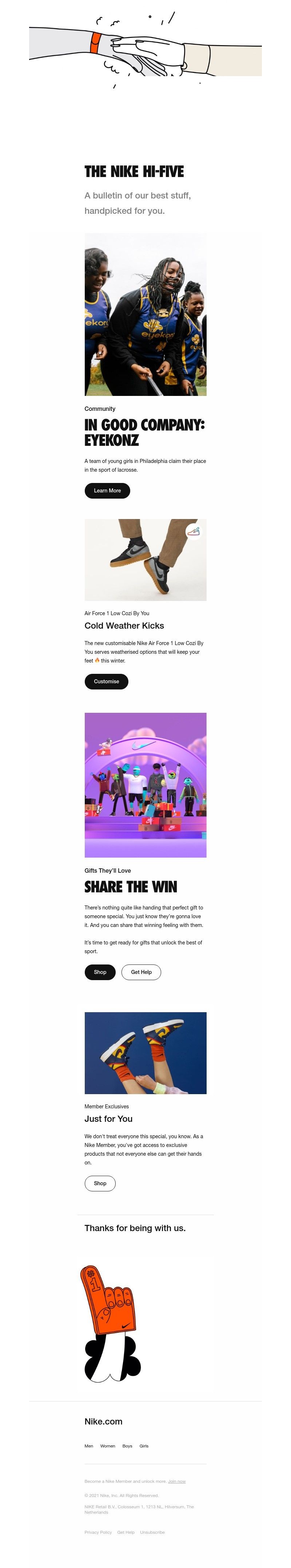SNKRS by Nikes - Sarah, Your New Nike Hi-Five Highlights 👋