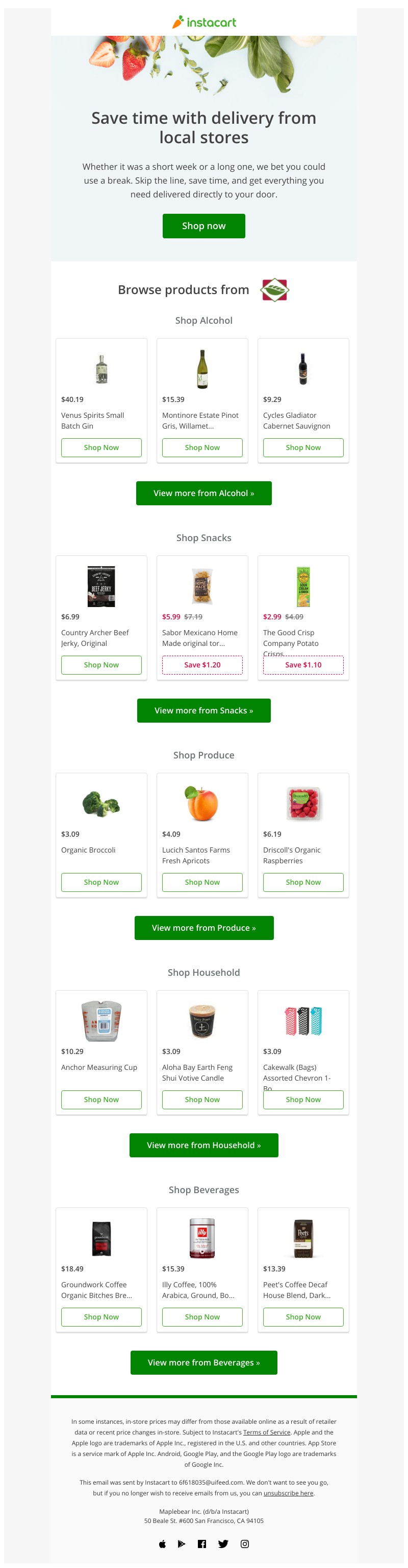 Instacart - Get deliveries from New Leaf Community Markets by Instacart!