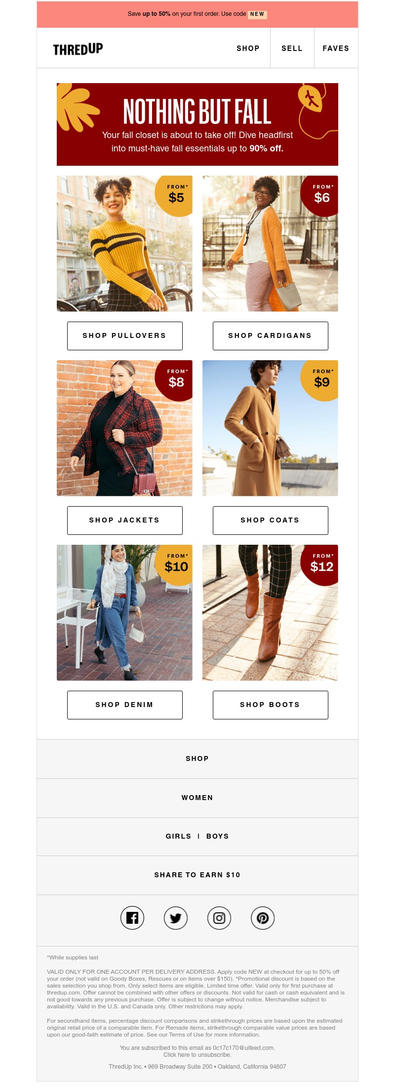 thredUP - You'll fall for these fall styles 🍃🧣