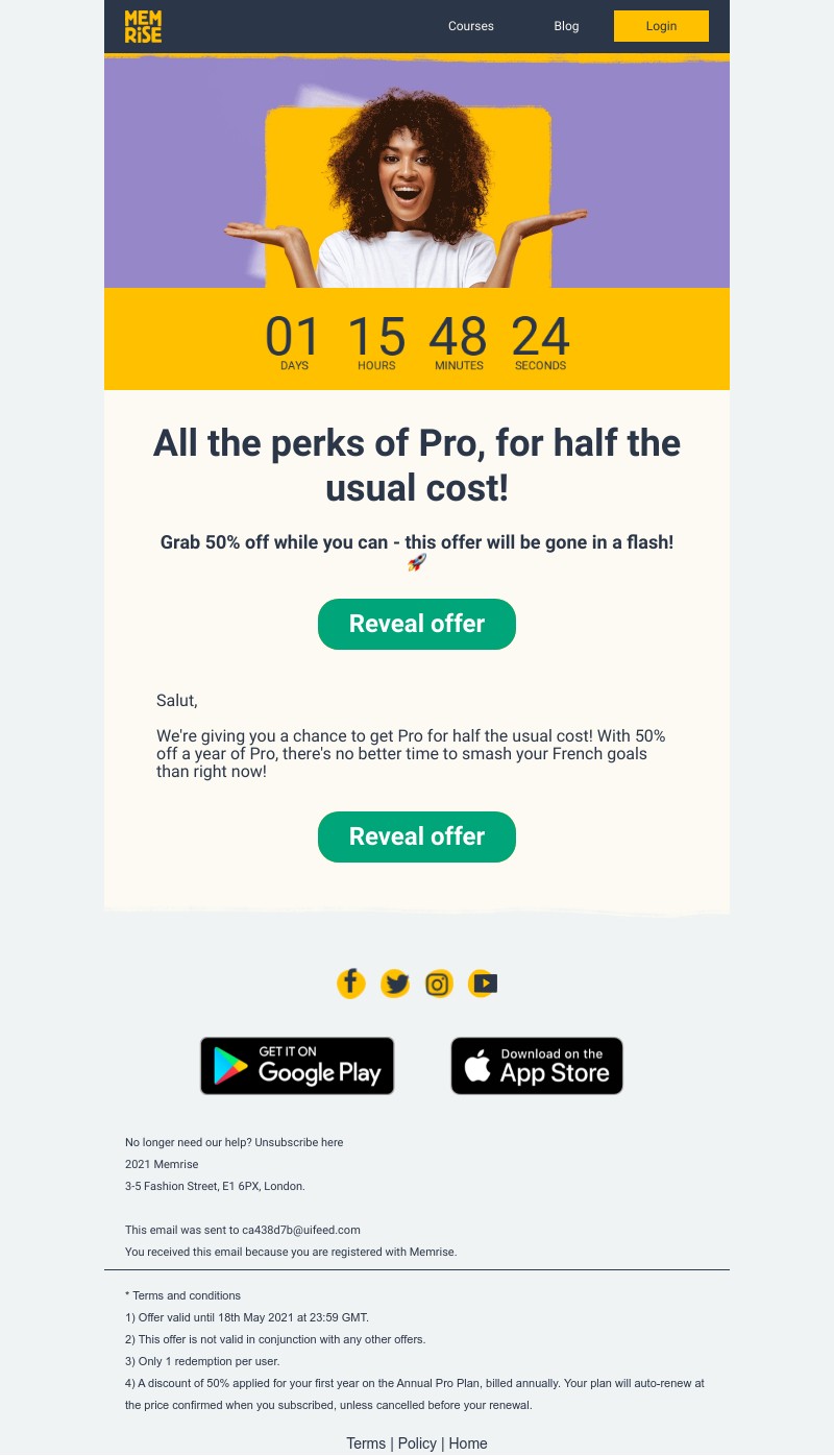 Memrise - Guess who's back, back again... it's 50% off!