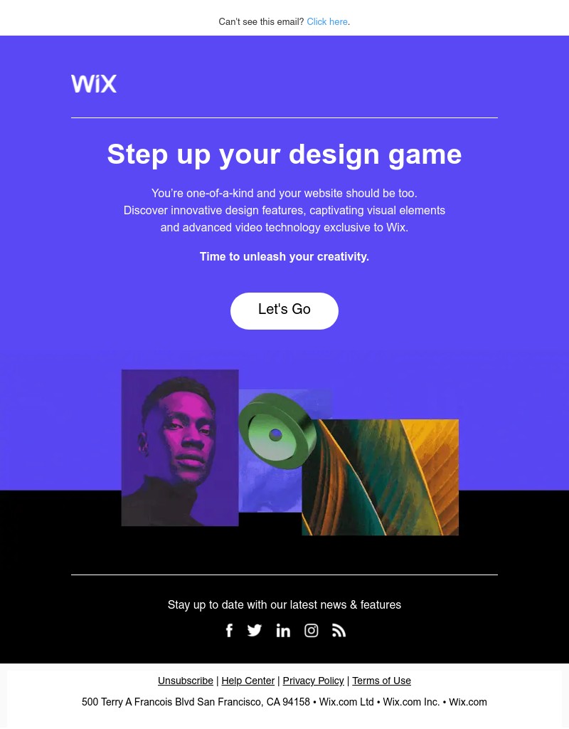 Wix - Your website wants some attention...