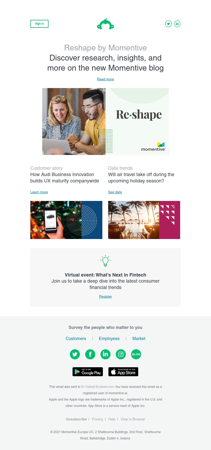 SurveyMonkey - Newsletter: November 2021