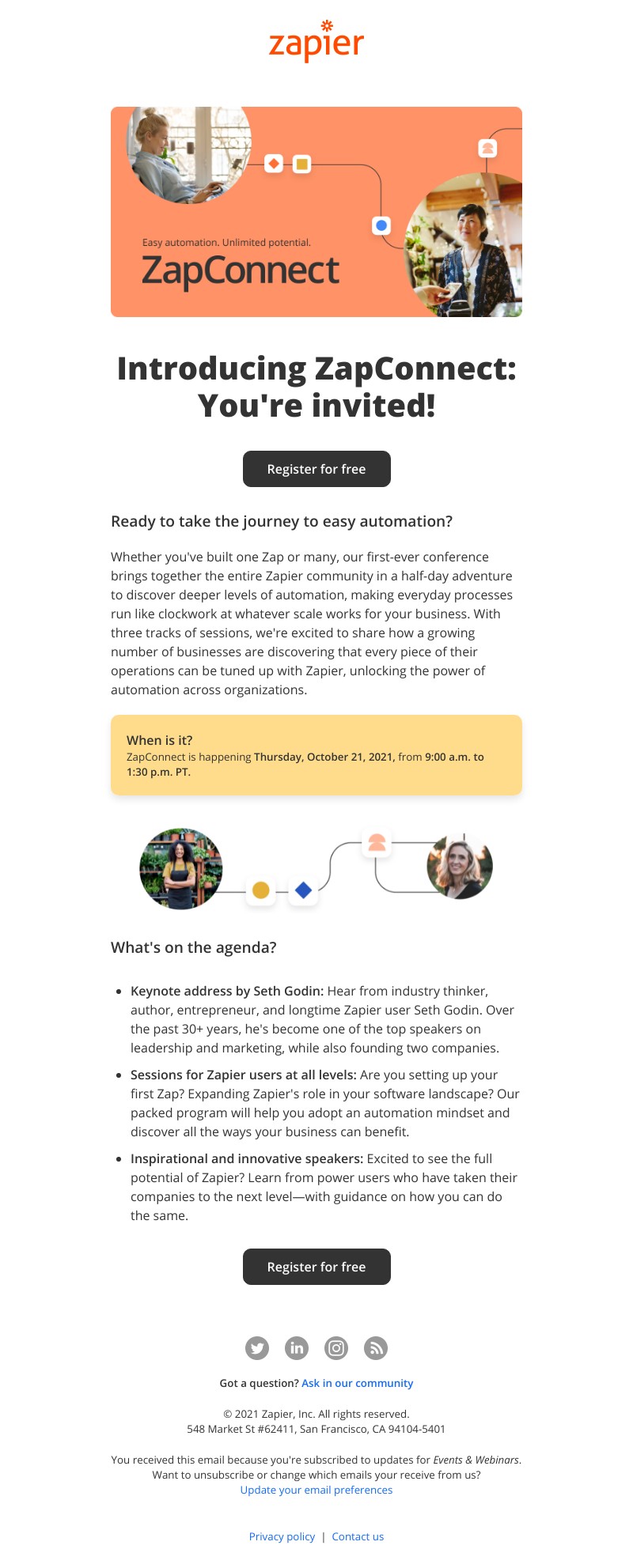 Zapier - You're Invited to ZapConnect