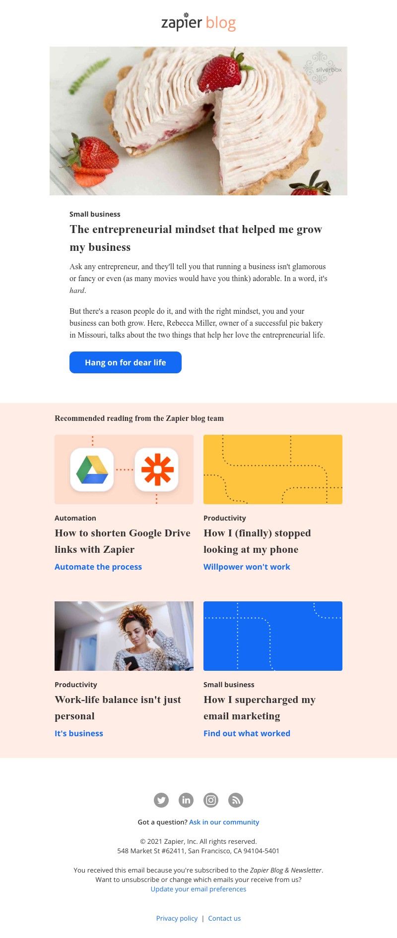 Zapier - The entrepreneurial mindset that helped me grow my business