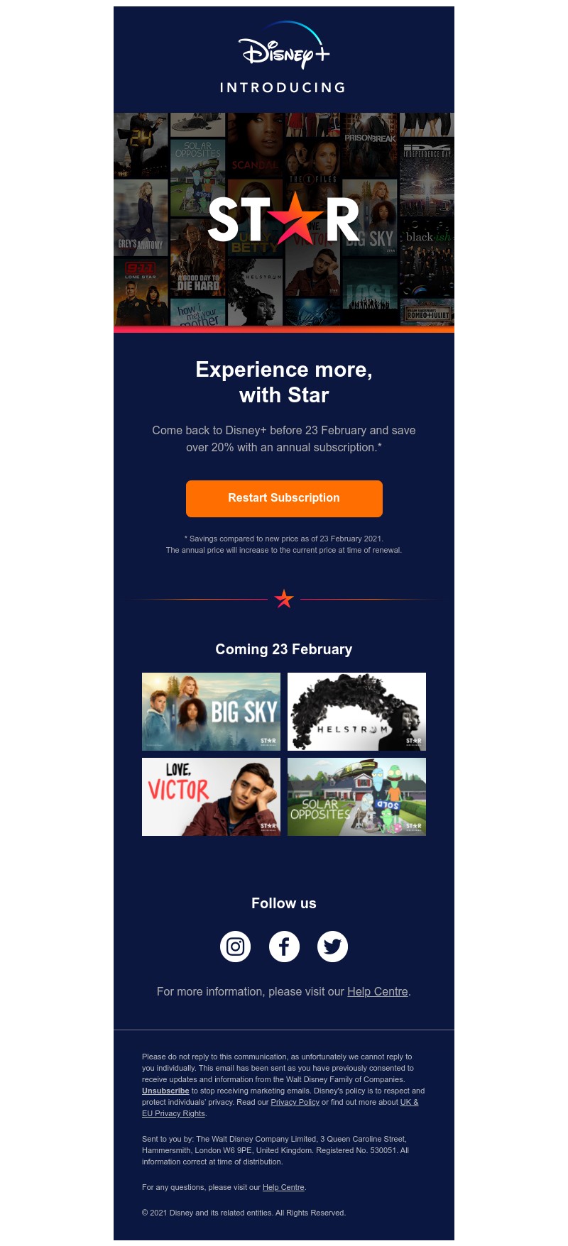 Disney+ - Save over 20% on Disney+