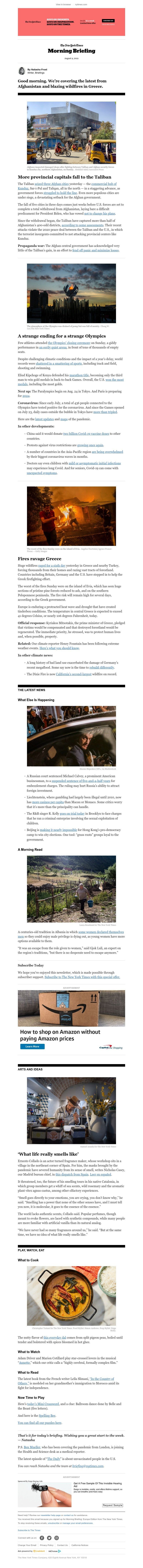 The New York Times - Your Monday Briefing