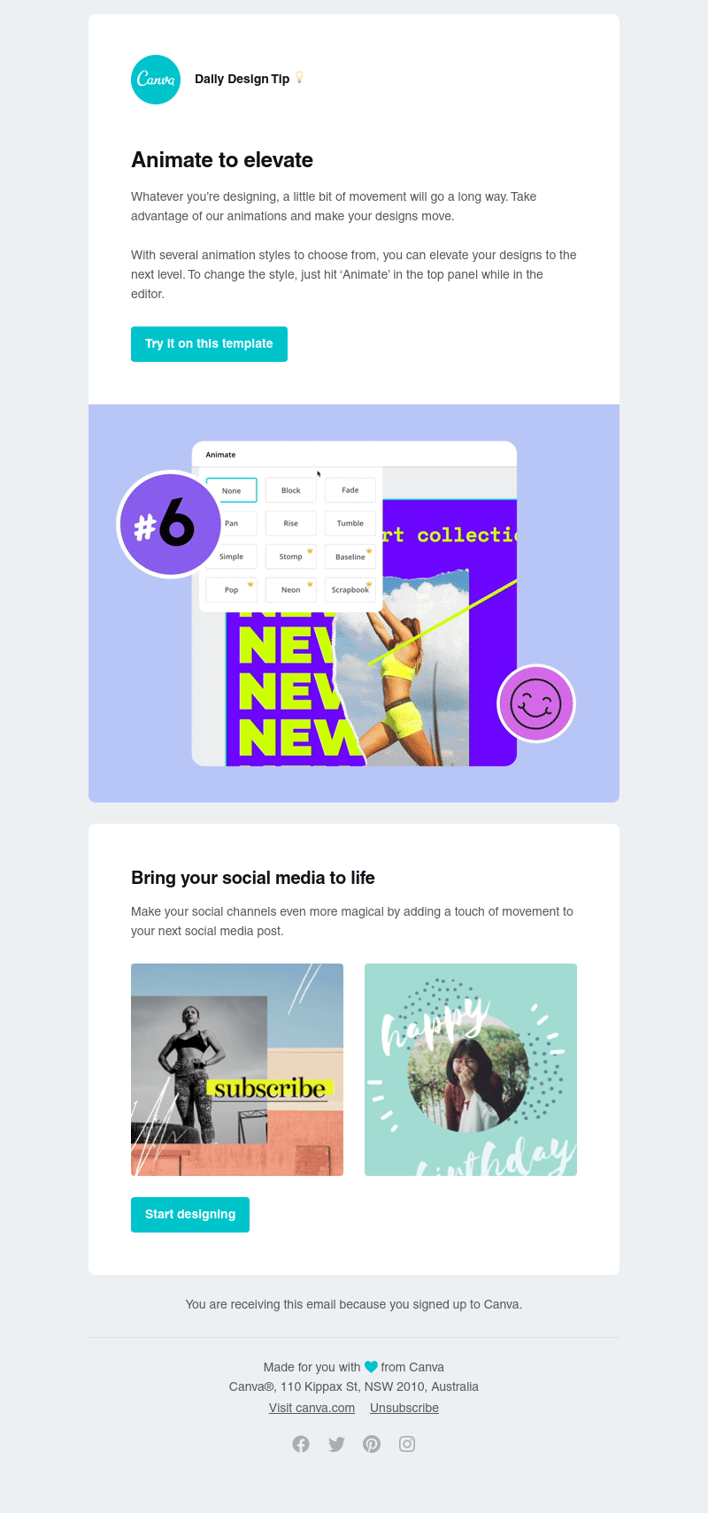 Canva - Animate it your way with our animation effects