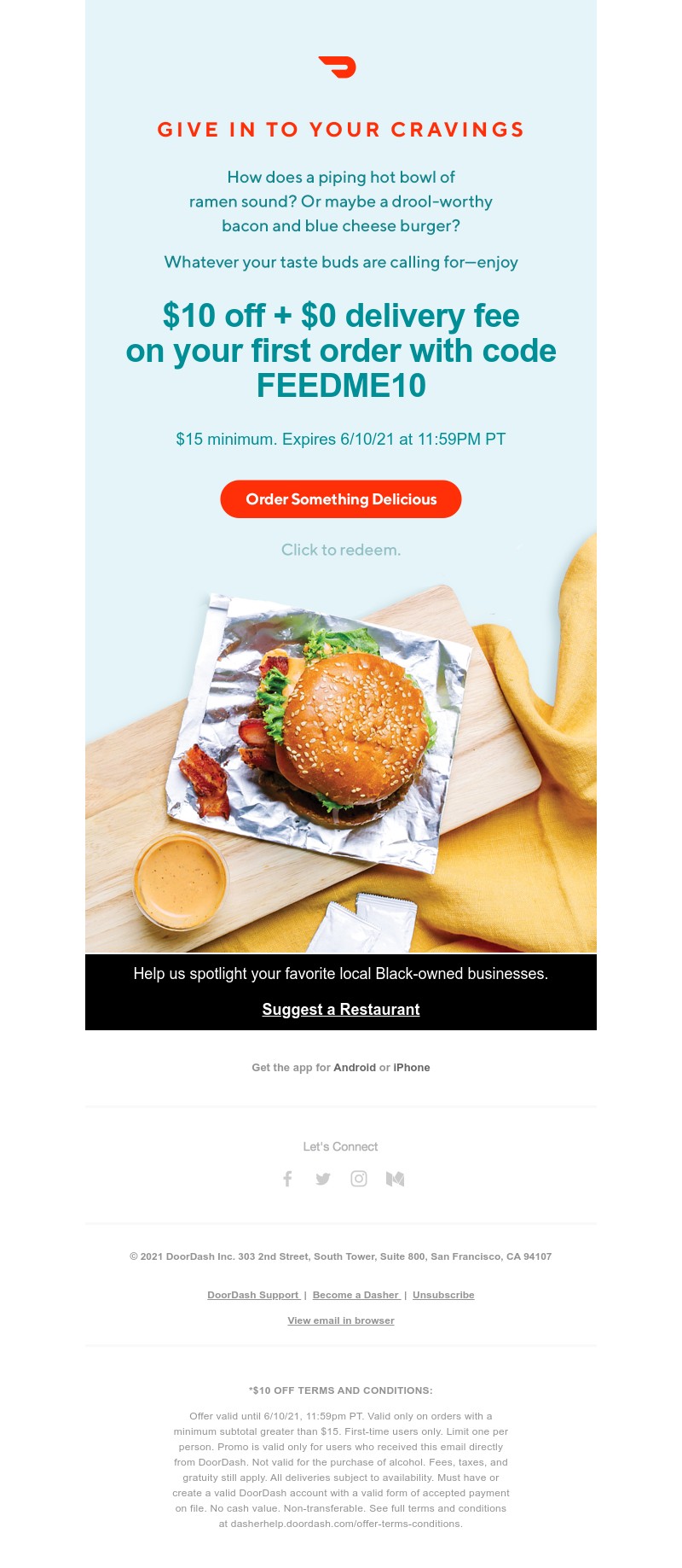  - Dinner’s a winner with $10 off! 😋