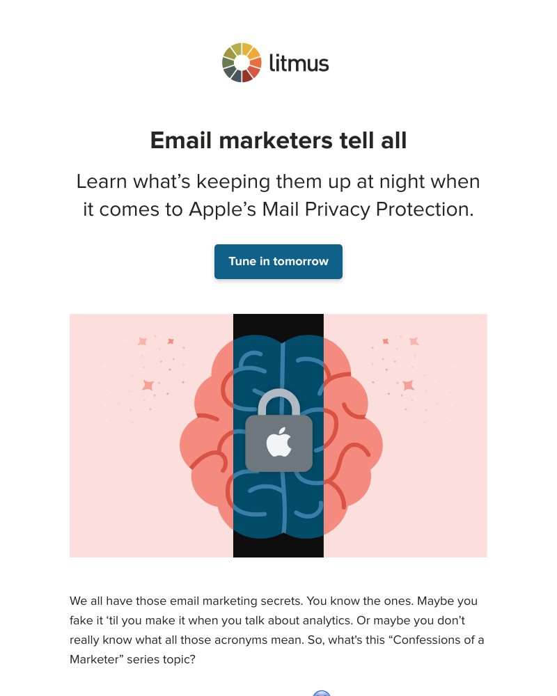 Litmus - 1 day ‘til email marketers tell all